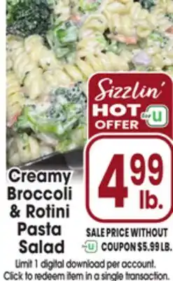 Jewel-Osco Creamy Broccoli & Rotini Pasta Salad offer