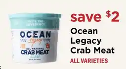 Heinen's Ocean Legacy Crab Meat offer