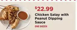 Heinen's Chicken Satay with Peanut Dipping Sauce offer