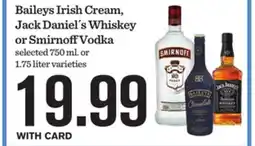 Mariano's Jameson Irish Cream, Jack Daniel's Whiskey or Smirnoff Vodka offer