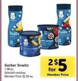 Safeway Gerber Snacks offer