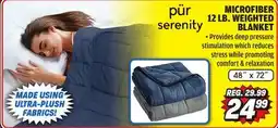 Big 5 Pur Serenity Microfiber 12 lb. Weighted Blanket offer