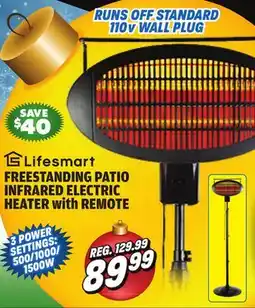 Big 5 Lifesmart Freestanding Patio Infrared Heater with Remote offer