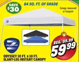 Big 5 Z-Shade Odyssey 10' x 10' Slant Leg Instant Canopy offer
