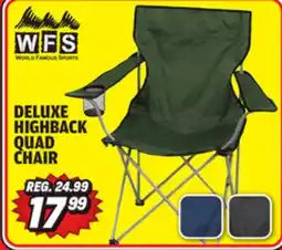 Big 5 World Famous Sports Deluxe Highback Quad Chair offer
