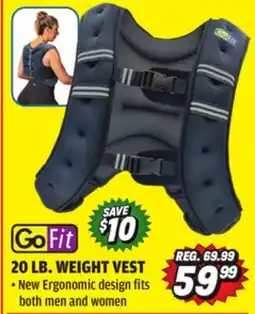 Big 5 GoFit Weight Vest 20 lb offer