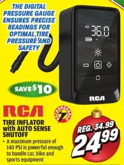 Big 5 RCA Rechargeable Tire Inflator with Auto Sense Shutoff offer
