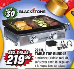 Big 5 Blackstone 22 Gas Tabletop 2-Burner Griddle Bundle offer