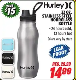 Big 5 Hurley 32 oz. Stainless Steel Hourglass Bottle offer