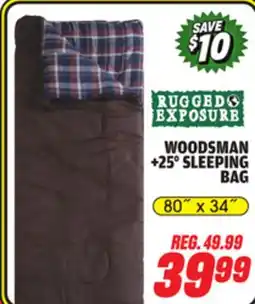 Big 5 Rugged Exposure Woodsman +25° Sleeping Bag offer