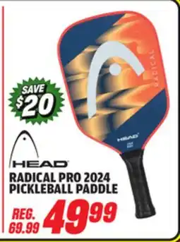 Big 5 HEAD Radical Pro 2024 Pickleball Paddle offer
