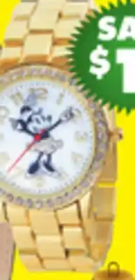 Big 5 Disney Women's Minnie Gold Bracelet Watch offer
