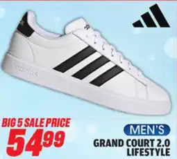 Big 5 adidas Grand Court 2.0 Men's Lifestyle Shoes offer