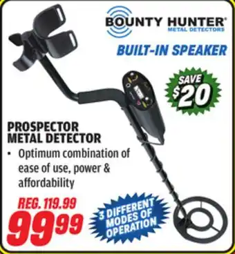 Big 5 Bounty Hunter Prospector Metal Detector offer