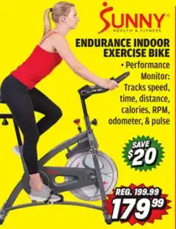 Big 5 Sunny Fitness Endurance Indoor Exercise Bike offer