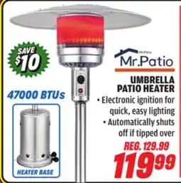 Big 5 Mr. Patio Propane Umbrella Patio Heater offer