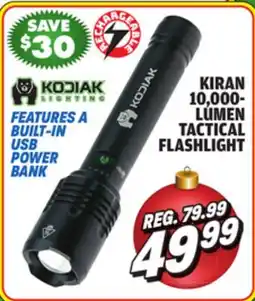 Big 5 Kodiak Kiran Rechargeable 10,000 Lumen Tactical Flashlight offer