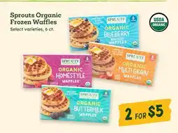 Sprouts Farmers Market Sprouts Organic Frozen Waffles offer