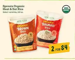 Sprouts Farmers Market Sprouts Organic Heat & Eat Rice offer