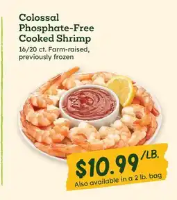 Sprouts Farmers Market Colossal Phosphate-Free Cooked Shrimp offer