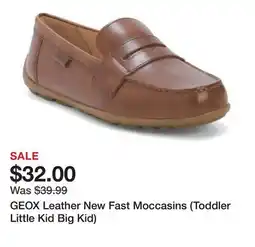 Marshalls GEOX Leather New Fast Moccasins (Toddler Little Kid Big Kid) offer