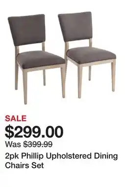 Marshalls 2pk Phillip Upholstered Dining Chairs Set offer