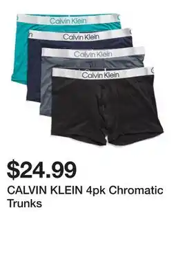 Marshalls CALVIN KLEIN 4pk Chromatic Trunks offer