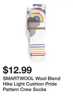 Marshalls SMARTWOOL Wool Blend Hike Light Cushion Pride Pattern Crew Socks offer