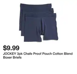Marshalls JOCKEY 3pk Chafe Proof Pouch Cotton Blend Boxer Briefs offer
