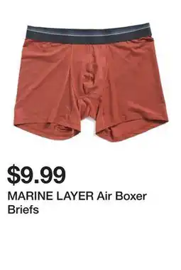 Marshalls MARINE LAYER Air Boxer Briefs offer