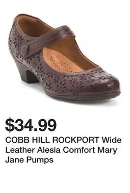 Marshalls COBB HILL ROCKPORT Wide Leather Alesia Comfort Mary Jane Pumps offer