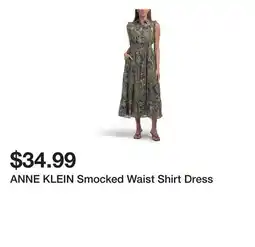 Marshalls ANNE KLEIN Smocked Waist Shirt Dress offer