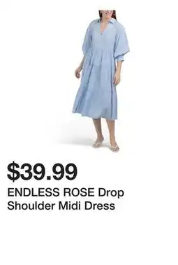 Marshalls ENDLESS ROSE Drop Shoulder Midi Dress offer