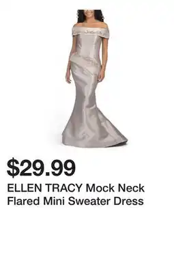 Marshalls ELLEN TRACY Mock Neck Flared Mini Sweater Dress offer