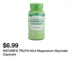 Marshalls NATURE'S TRUTH 60ct Magnesium Glycinate Capsules offer