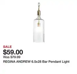 Marshalls REGINA ANDREW 6.5x28 Bar Pendant Light offer