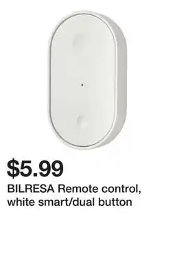 Ikea BILRESA Remote control, white smart/dual button offer
