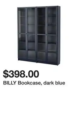 Ikea BILLY Bookcase, dark blue offer