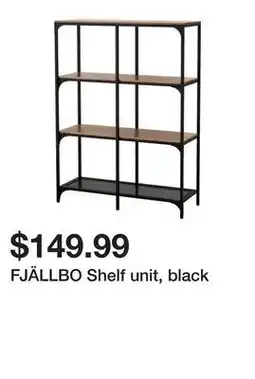 Ikea FJÄLLBO Shelf unit, black offer