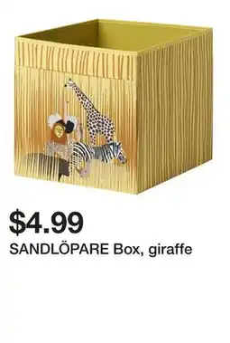 Ikea SANDLĂ–PARE Box, giraffe offer