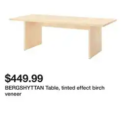 Ikea BERGSHYTTAN Table, tinted effect birch veneer offer