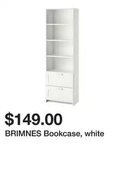 Ikea BRIMNES Bookcase, white offer