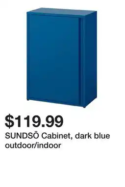 Ikea SUNDSĂ– Cabinet, dark blue outdoor/indoor offer
