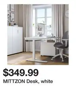 Ikea MITTZON Desk, white offer