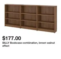 Ikea BILLY Bookcase combination, brown walnut effect offer