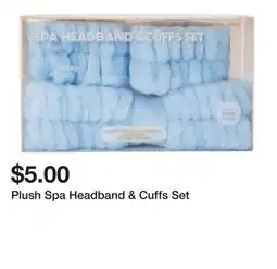 Five Below Plush Spa Headband & Cuffs Set offer