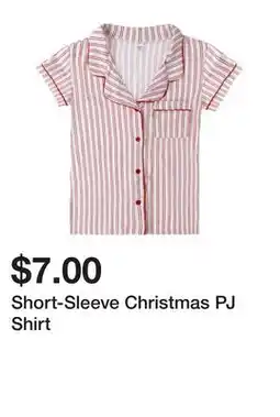 Five Below Short-Sleeve Christmas PJ Shirt offer