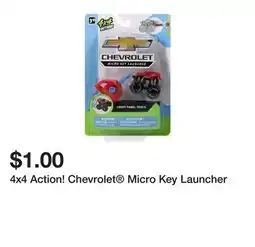 Five Below 4x4 Action! Chevrolet Micro Key Launcher offer