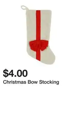 Five Below Christmas Bow Stocking offer