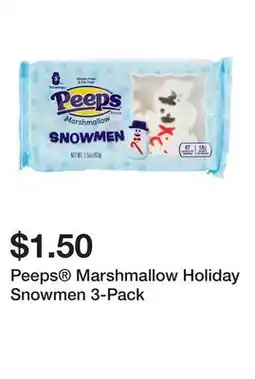 Five Below Peeps Marshmallow Holiday Snowmen 3-Pack offer